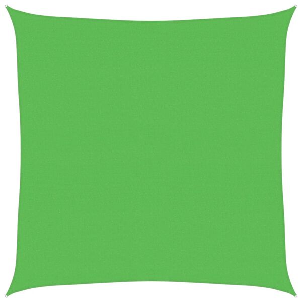 vidaXL Zonnezeil 160 g/m² 4,5x4,5 m HDPE lichtgroen