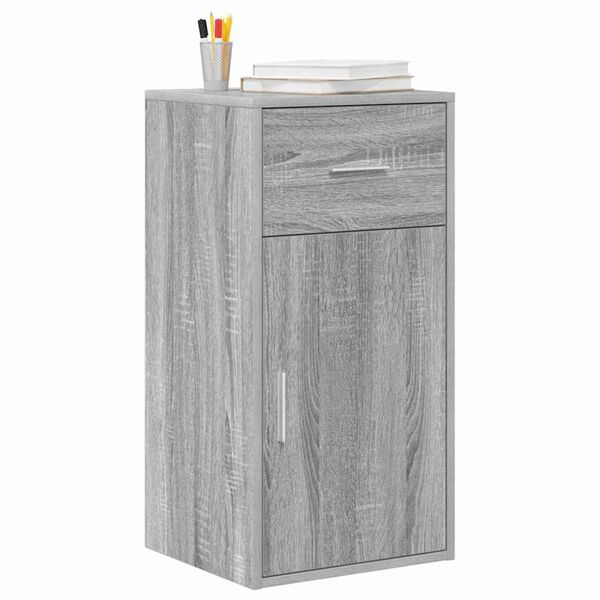 vidaXL Dressoir met lade Grijs sonoma 38 x 34,5 x 75 cm Bewerkt hout