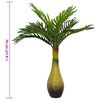 vidaXL Kunstpalmplant 9 blaadjes 70 cm groen