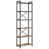 vidaXL Boekenkast 60 x 30 x 189,5 cm Bewerkt hout Artisan Eiken