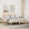 vidaXL Bedframe extra lang zonder matras massief hout 140x220 cm