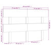 vidaXL Hoofdbord 154x3x81 cm massief grenenhout zwart