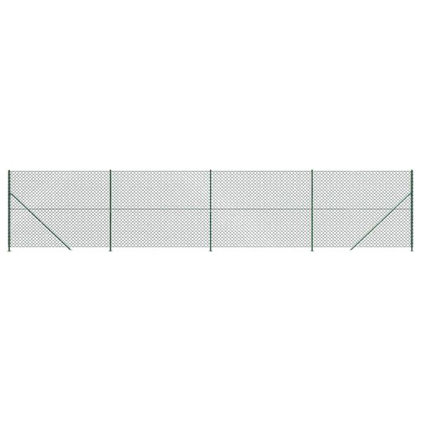 vidaXL Gaashek met flens 1,8x10 m groen