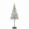 vidaXL Kerstboom met 150 LED met standaard Wit 150 cm PE en staal