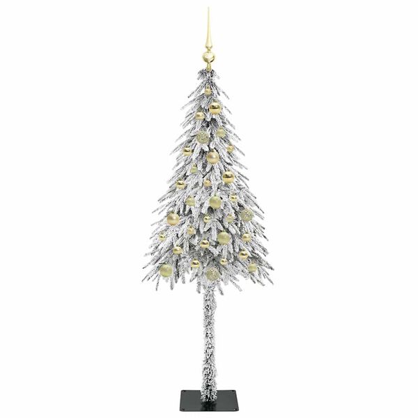 vidaXL Kerstboom met 150 LED met standaard Wit 150 cm PE en staal