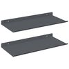 vidaXL Drijvende plank 2 st Antraciet 40 x 18 x 2,5 cm Staal