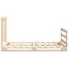 vidaXL Bedframe met hoofdbord massief grenenhout 100x200 cm