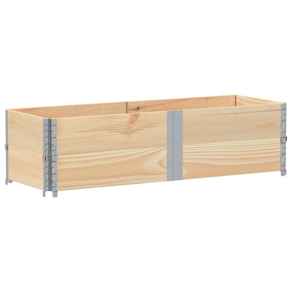 vidaXL Palletopzetranden 2 st 150x50 cm massief grenenhout