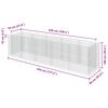vidaXL Gabion plantenbak verhoogd 450x90x100 cm gegalvaniseerd staal