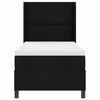 vidaXL Boxspring bed met matras met hoofdeinde Zwart 90 x 200 cm Stof