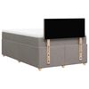vidaXL Boxspring met matras stof taupe 120x190 cm
