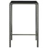 vidaXL 5-delige Tuinbarset poly rattan grijs