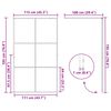 vidaXL Inloopdouchewand 115x195 cm ESG-glas transparant en zwart
