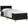 vidaXL Boxspringbed met matras Zwart 200 x 80 cm Polyester