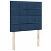 vidaXL Boxspring met matras stof blauw 120x190 cm