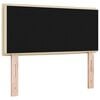 vidaXL Hoofdbord Cr&egrave;me 90 cm Stof