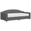 vidaXL Slaapbank met matras 90x190 cm stof donkergrijs