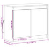 vidaXL Dressoir met LED 72x34x61 cm bewerkt hout betongrijs