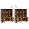 vidaXL Boekenkast 2 pcs Oud Hout 99,5 x 30 x 108 cm Bewerkt hout