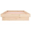 vidaXL Bedframe LED massief hout 90x200 cm