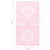 vidaXL Buitenkleed ARAKIL 80x150 cm PP roze