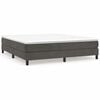 vidaXL Boxspring bed 160x200 cm fluweel donkergrijs