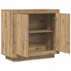 vidaXL Dressoir 80x40x75 cm bewerkt hout artisanaal eikenkleur