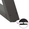 vidaXL Eettafelpoten 2 st 80x(72-73,3) cm staal antraciet