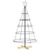 vidaXL Metalen kerstboom met standaard KUOPIO 125 cm Staal Zwart