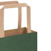 vidaXL Papieren zakken 250 st met hengsels 26x17x25 cm groen