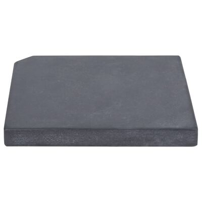 vidaXL Parasolvoetplaat vierkant 25 kg graniet zwart