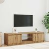 vidaXL Tv-meubel met LED 140x40x36 cm bewerkt hout artisanaal eiken