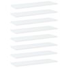 vidaXL Wandschappen 8 st 60x20x1,5 cm bewerkt hout wit