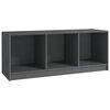 vidaXL Tv-meubel 104x33x41 cm massief grenenhout grijs