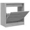 vidaXL Schoenenkast 60x34x63,5 cm bewerkt hout grijs sonoma eikenkleur