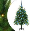 vidaXL Kerstboom met 150 LED met standaard Groen 120 cm PE
