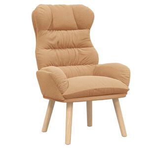 vidaXL Fauteuil Beige 69 x 74 x 93 cm Sherpa Stof