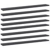 vidaXL Wandschappen 8 st 80x10x1,5 cm spaanplaat grijs