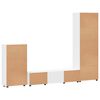 vidaXL Tv-meubelset met lade met plank FLORIN Wit Bewerkt hout