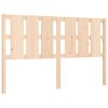 vidaXL Bedframe met hoofdbord massief hout