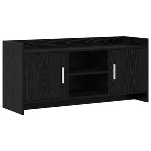 vidaXL TV-kast 102 x 33 x 47 cm Zwart eiken Bewerkt hout
