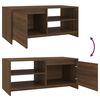 vidaXL Salontafel 102x50x45 cm bewerkt hout bruin eikenkleur