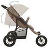 vidaXL Kinderwagen staal taupe