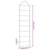 vidaXL Wanddecoratie laddervormig 50x150 cm naturel tak