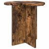 vidaXL Bijzettafel Gerookt eiken &Oslash; 39 x 38 cm Bewerkt hout