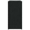 vidaXL Plantenbak 30x30x60 cm poly rattan zwart