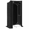 vidaXL Haardhoutrek met regenhoes 100x60x200 cm gegalvaniseerd staal