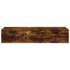 vidaXL Wandkast 102x30x20 bewerkt hout gerookt eikenkleurig