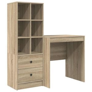 vidaXL Bureau Sonoma Eiken 115,5 x 50 x 127 cm 2 st