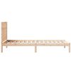 vidaXL Bedframe extra lang zonder matras massief hout 90x210 cm